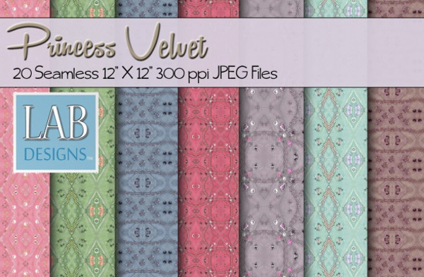 20 Princess Velvet Fabric Textures