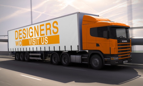 mockup 3d vehicle Mockups Truck 21  JPG PSD, Vector  EPS, Advertising