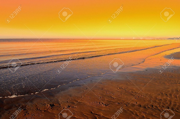 Sunrise in Sea Beach Photography