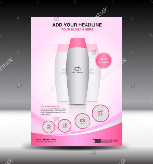 A4 Size Pink Brochure Portfolio