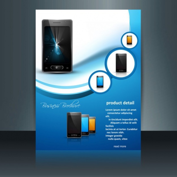 Abstract Mobile phone brochure