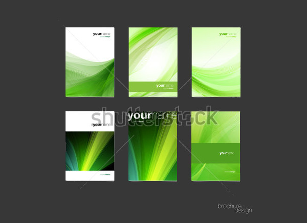 Amazing Green vector brochure
