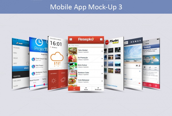 Android Mobile App Display Mock-Up