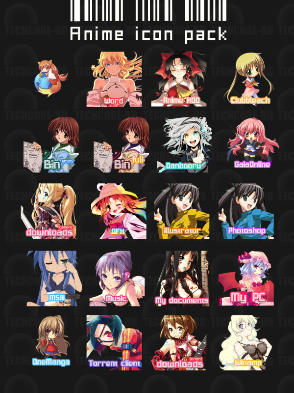 12 Anime  Icons  PSD JPG PNG Vector EPS Format 