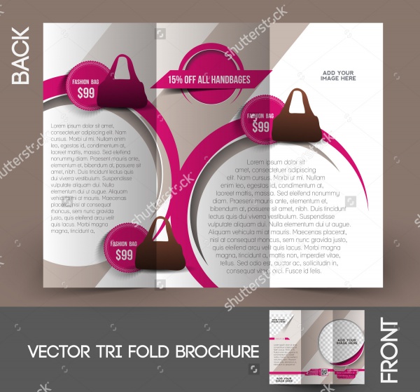 Bag Store Tri-Fold Brochure Design