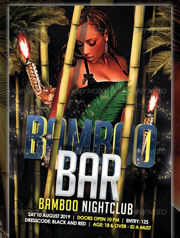 Bamboo Bar Flyer Template