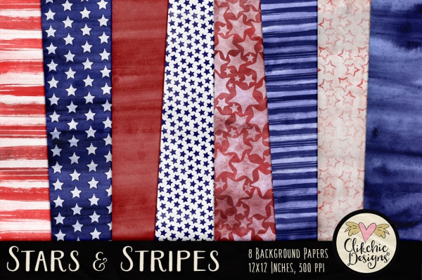 Beautiful Stars and Stripes Themed Texture