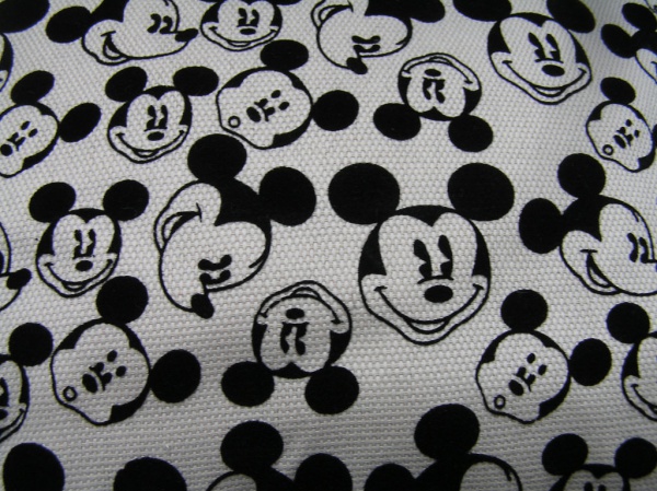 Black & White Mickey Mouse Pattern