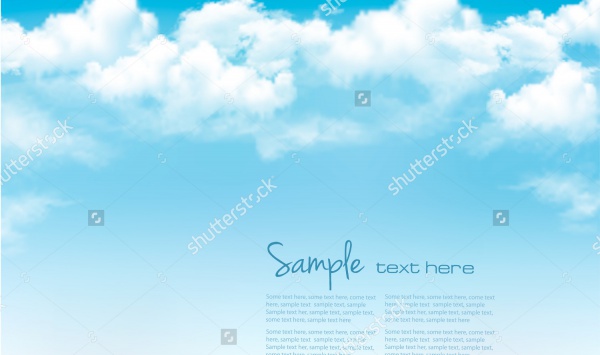 Blue sky with clouds Vector