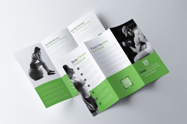 Body Fitness Trifold Brochure