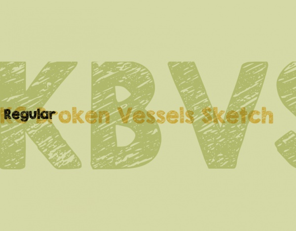 Broken Vessels Sketch Font