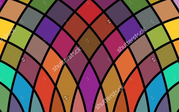 Colorful Geometric Glass Pattern