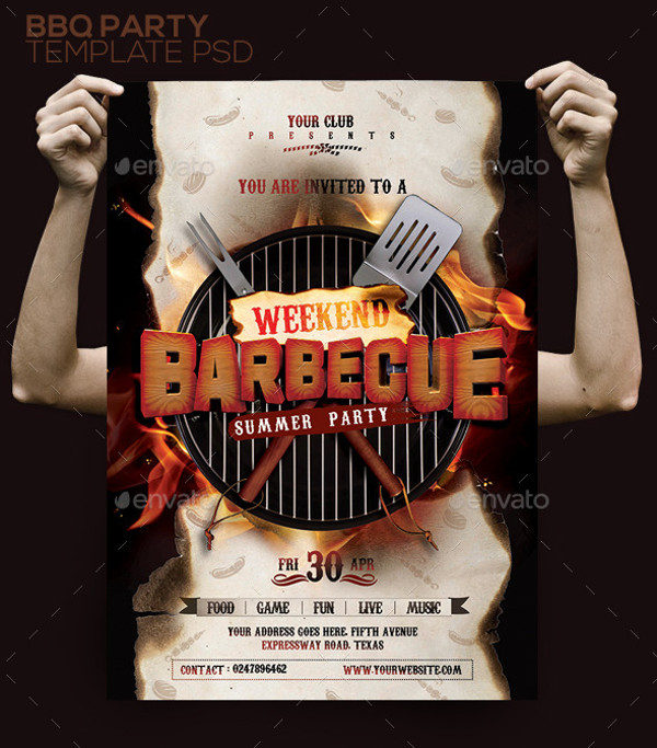 Company BBQ Flyer Template