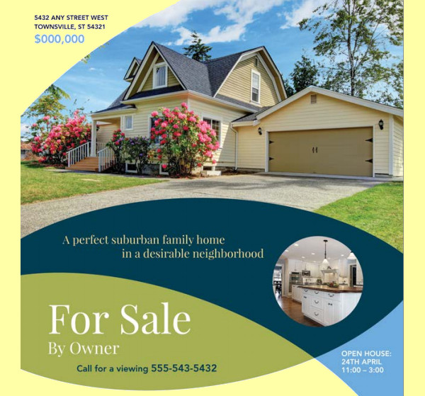 Contemporary Home Sale Flyer