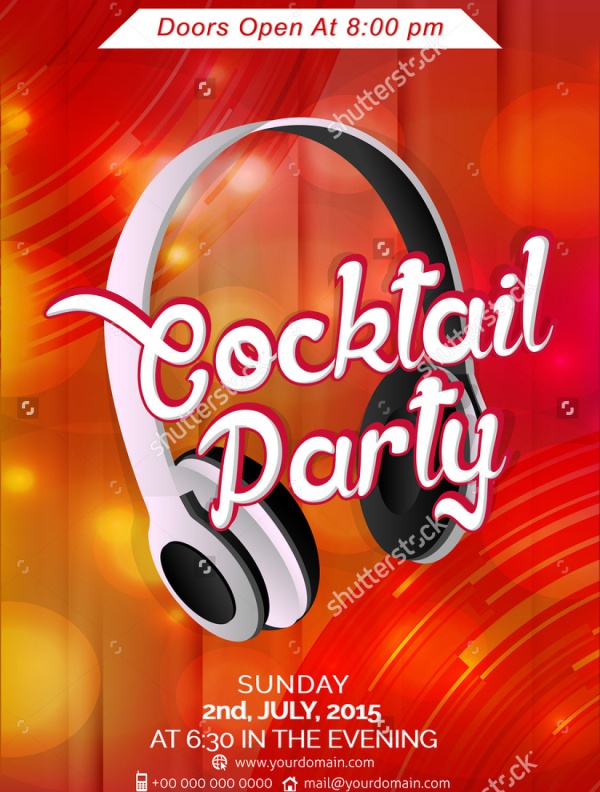 Creative Cocktail Party Dj Flyer