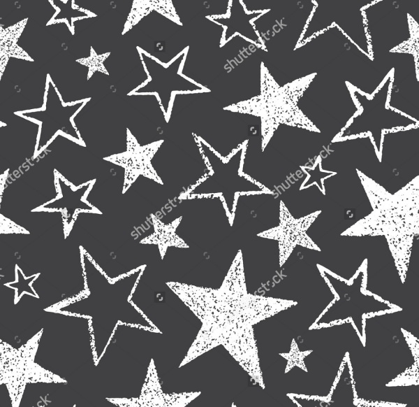 Doodle Style Rough Stars Texture