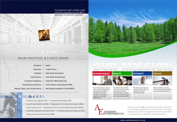 Environmental Green service brochure