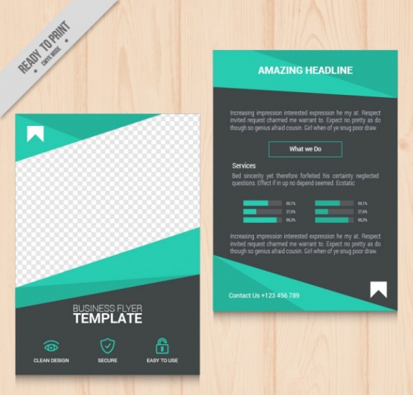 Geometric Green Business Flyer