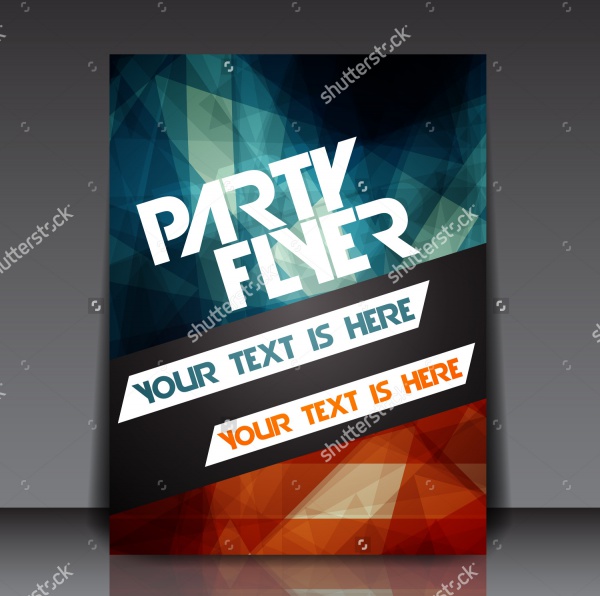Geometric Party Flyer Template