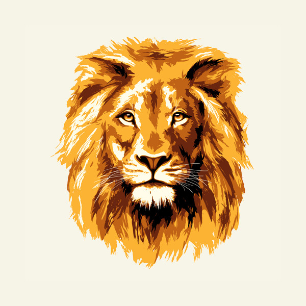 Golden Lion Vector Download