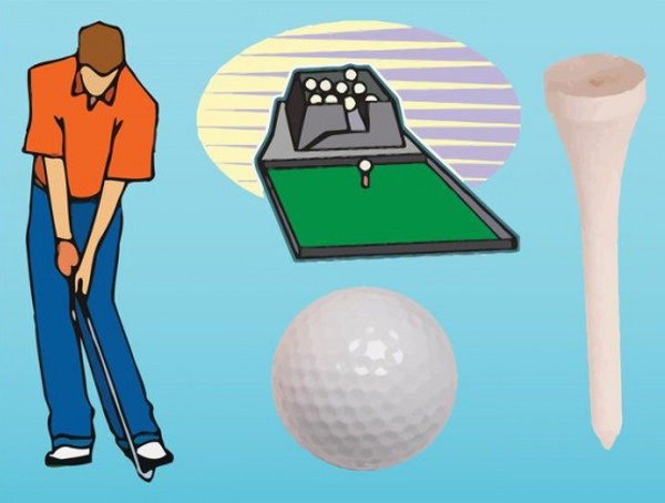 Golf Club Player Vector