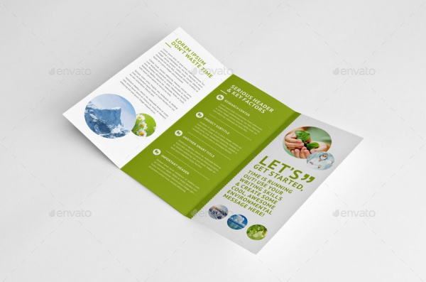 Green Environmental Trifold Brochure