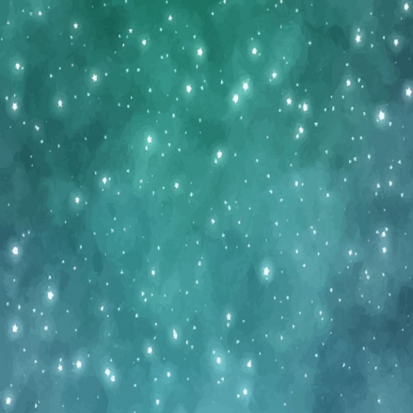 Green tones sky full of stars texture