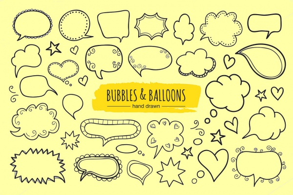 Hand Drawn Bubble Vector