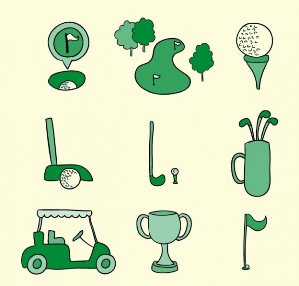 Hand Drawn Golf Vector