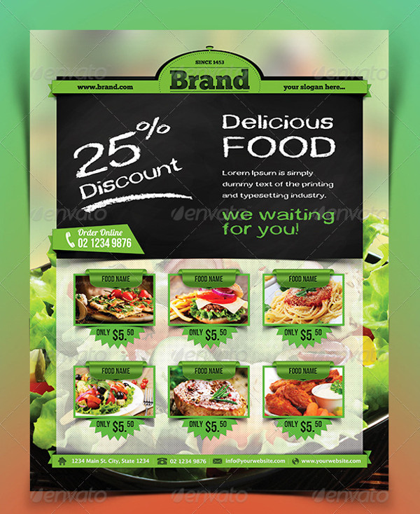 FREE 30 + Stunning Food Flyer Designs in MS Word PSD AI Vector