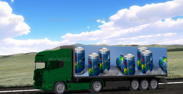 Heavy Truck PSD Advertising Mock-up