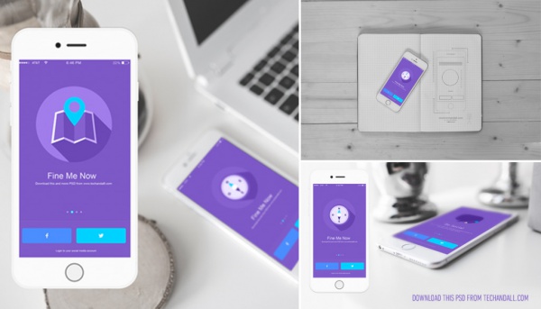 Download FREE 15+ Mobile App Mockups in PSD | InDesign | AI PSD Mockup Templates