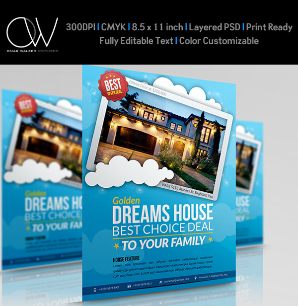 Highly Customizable Real Estate Flyer