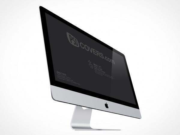 IMac PSD Mockup Cover Action
