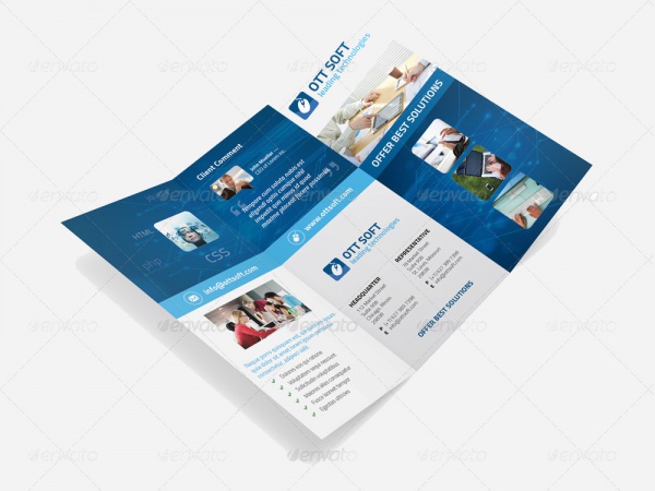 IT and Software Trifold Brochure