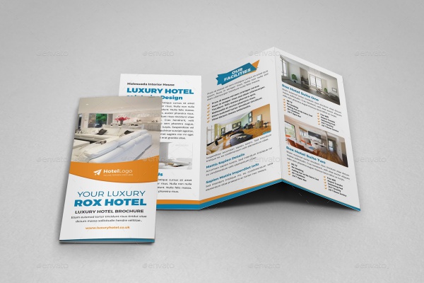 Luxury Hotel Trifold Brochure