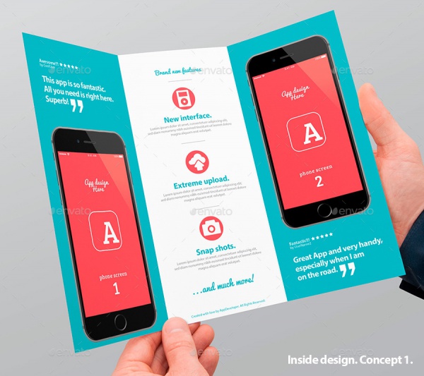 Mobile App Trifold Brochure