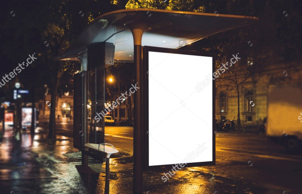 Mock-Up-Of-Light-Box-On-The-Bus-Stop1
