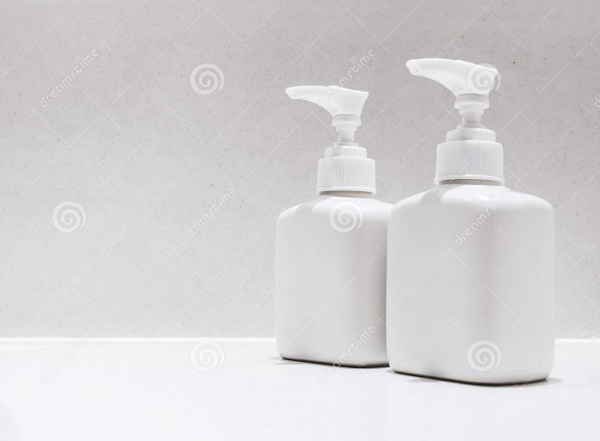 Mock up Bottle Bath Shampoo Soap Spa