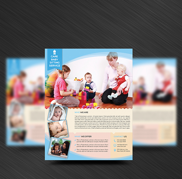 Modern Daycare Flyer Template