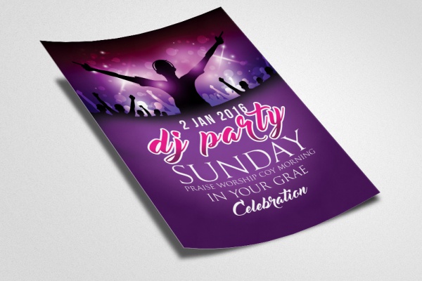 Modern Dj Party Flyer