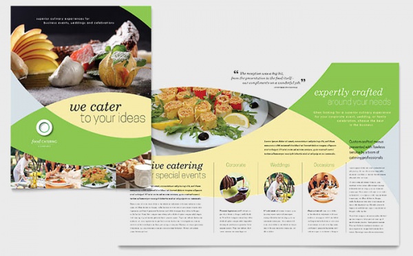 Mouth Watering Food Catering Brochure