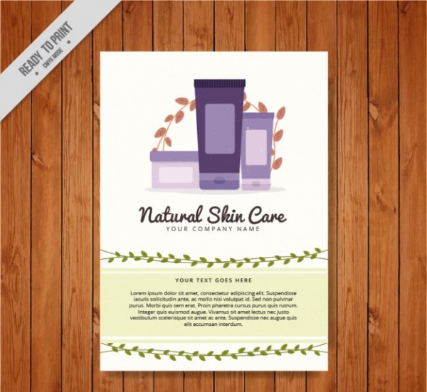 Natural Skin Care Products Flyer