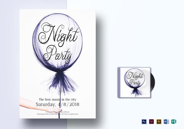 night party flyer template