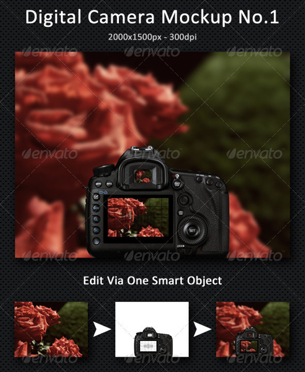 Optical Digital Camera Mock-Up