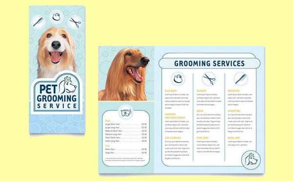 Pet Service Brochure Template