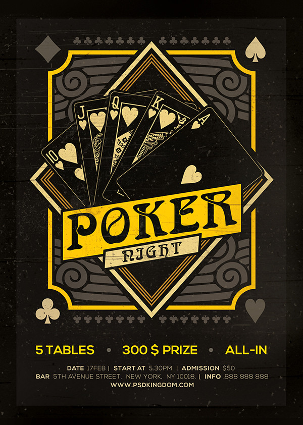 Poker Night Black Jack Template