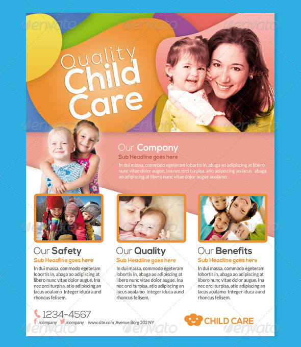 Printable Daycare Cool Flyer