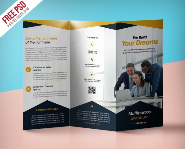 Professional Modern Tri-Fold Brochure