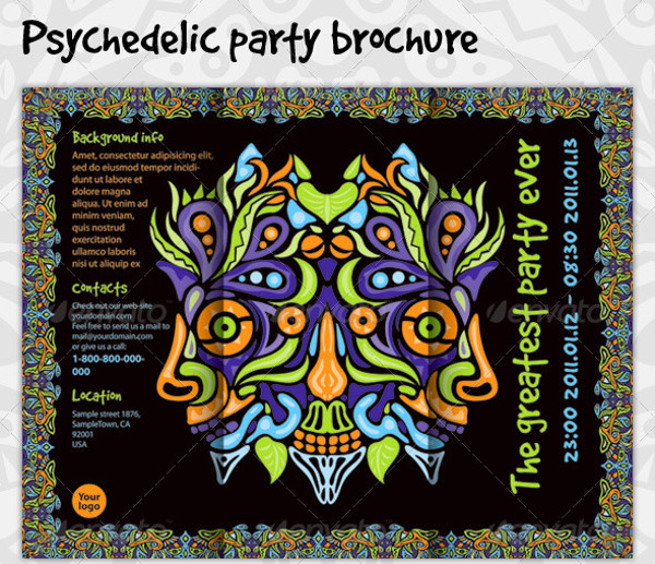 Psychedelic Party Brochure